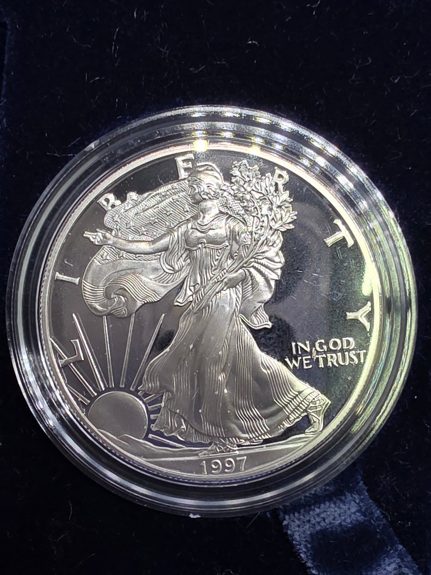1997 SAE Proof Silver American Eagle $1 New in Box