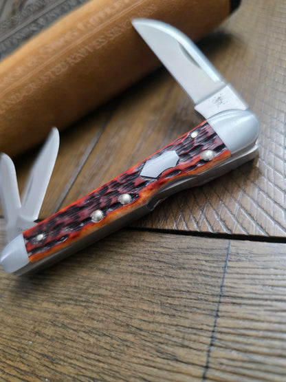 2014 Case XX Tony Bose Lockback Whittler Chestnut Bone 154CM - 07216