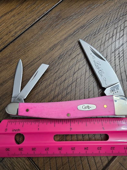 2025 Case XX Bubba Gum Pink Bone Lady Case Seahorse Whittler 22939 NIB