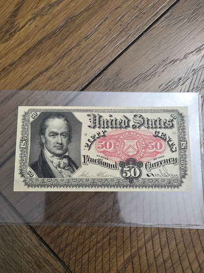 1875 Series US .50¢ Fifty Cents Fractional Currency Uncirculated