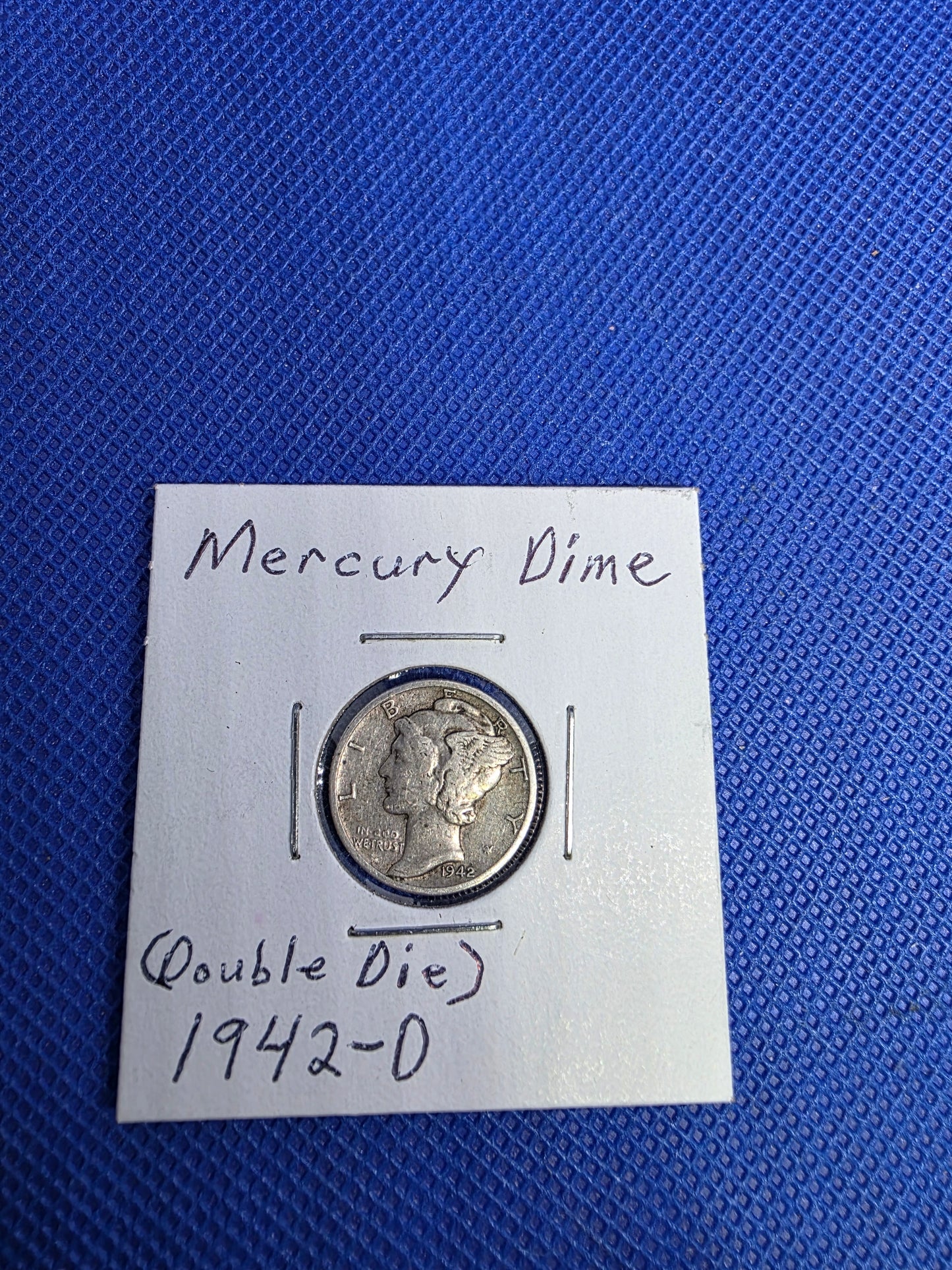 1942 D Mercury Dime Double Die in Good Condition