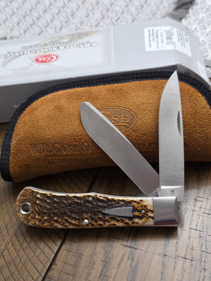 2019 Case XX Tony Bose Standard Bullnose Trapper Amber Bone