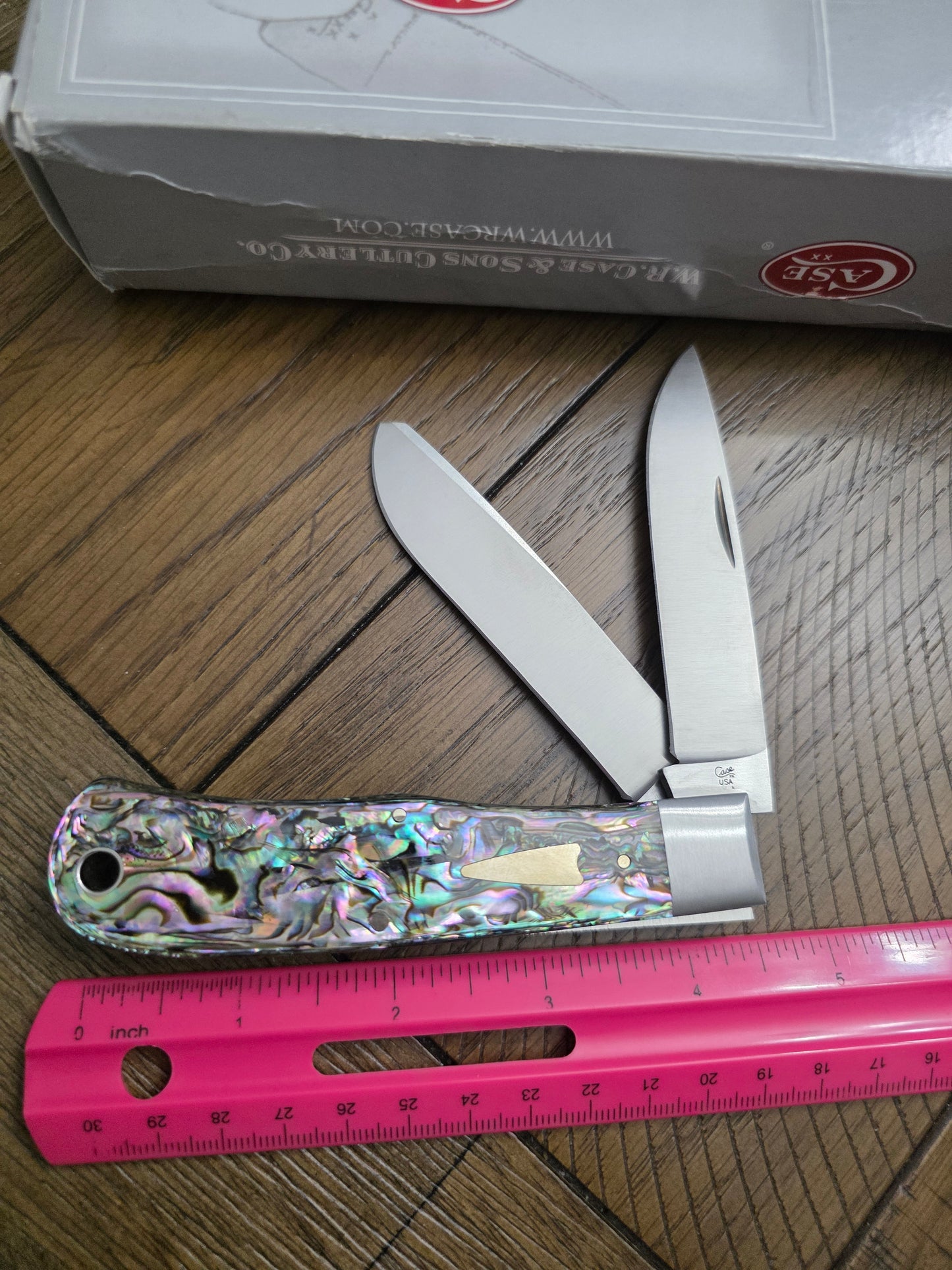 2019 Case XX Tony Bose Smooth Bullnose Trapper Abalone 10365