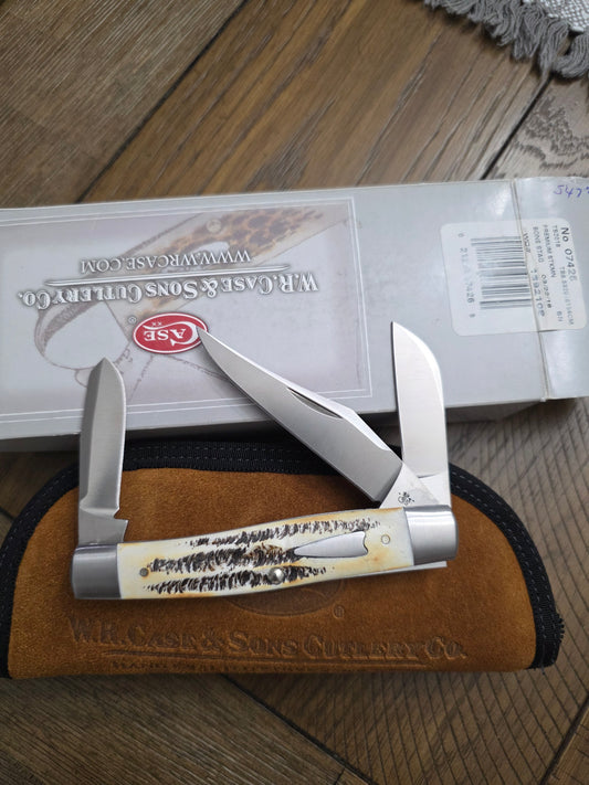 2018 Case XX Tony Bose Premium Stockman Bone Stag 154CM - 07426