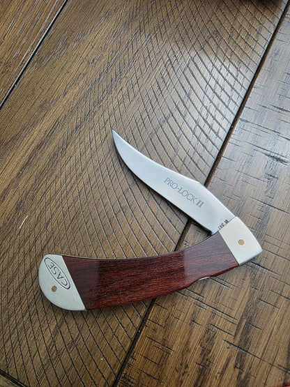 1983 Case XX PRO-LOCK II Rosewood Handle New Grind Blade 7 Dot
