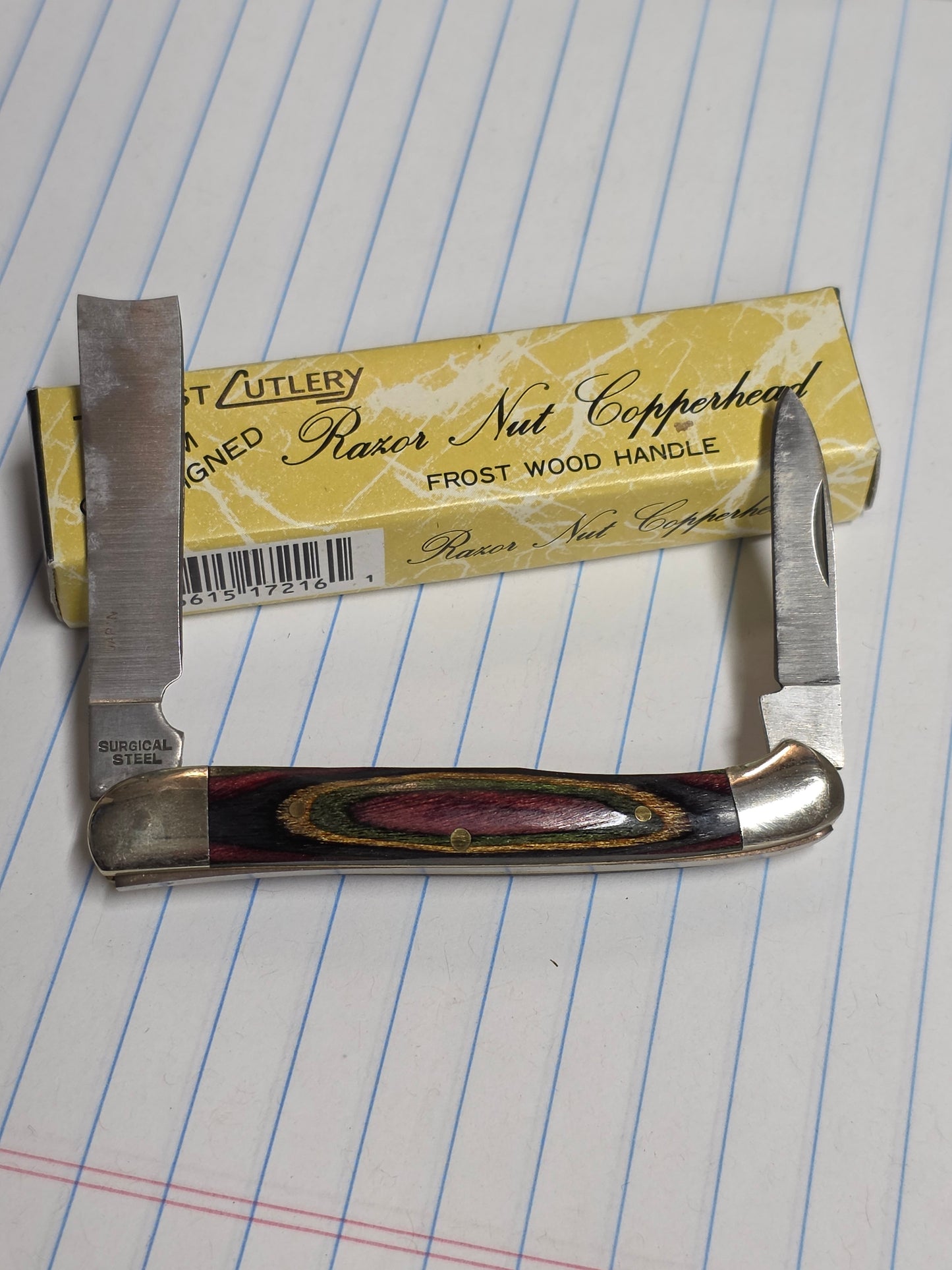 Frost Cutlery Razor Nut Copperhead Vintage Japan Cutlery No.17-216FW