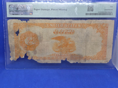 1882 $100 Gold Certificate Graded 10 VG PMG FR#1214