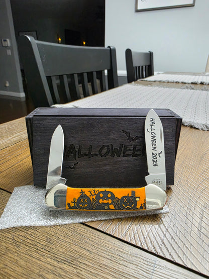 2023 Case XX Halloween Canoe Persimmon Bone NIB 10626