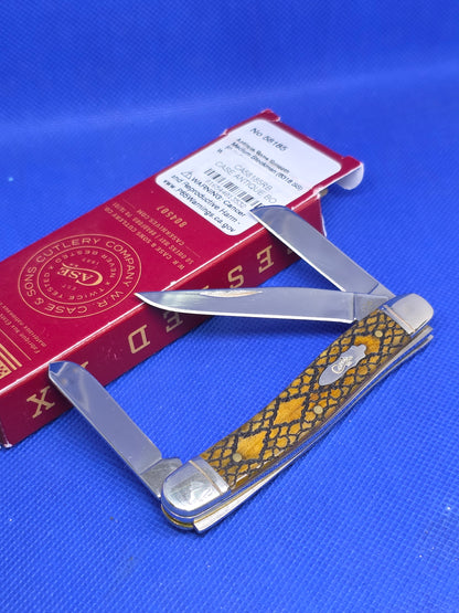 2024 Case XX Magician Rattlesnake Barbed Wire 6318 Stockman Antique Bone 58185RB