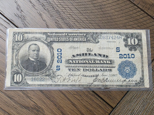 1902 Series $10 National Bank Note of Ashland, KY