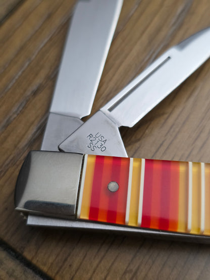 Case XX Case Brothers Cutlery Gunstock Candy Stripe Handles R2130