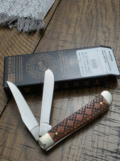 2022 Case XX Red Rattlesnake Mini Trapper 28700RR Exclusive SMKW