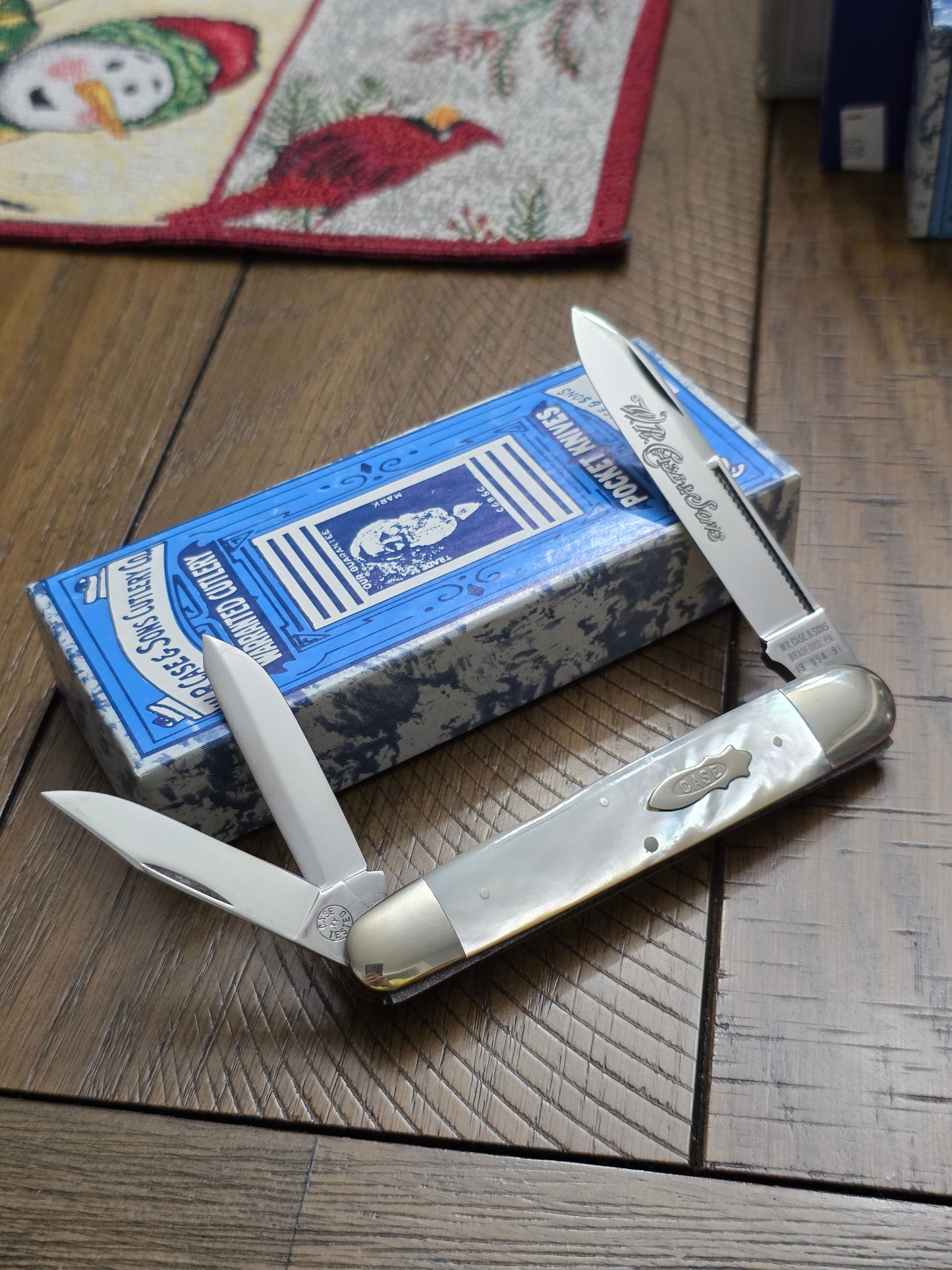 1991 Case XX Classic 83091 Mother of Pearl Cigar Whittler with Etch