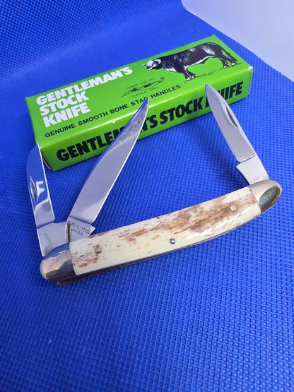 Parker Cut Co. Gentleman's Stock Knife Japan Medium Stockman 3 Blade NO. P-8