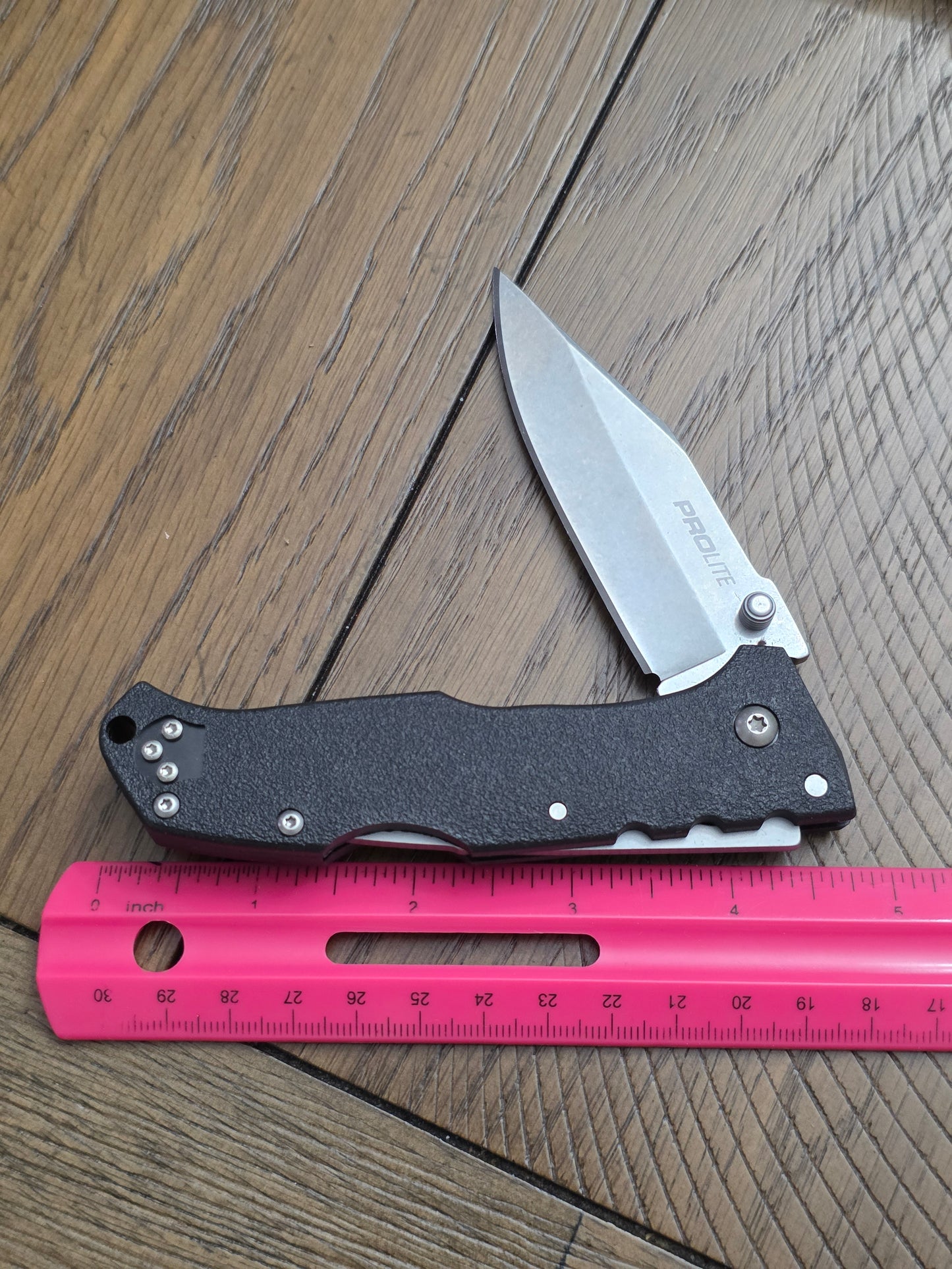 Cold Steel 20NSC Pro-Lite Folding Knife 3.5" Clip Point Blade, Black GRN Handles, Lockback