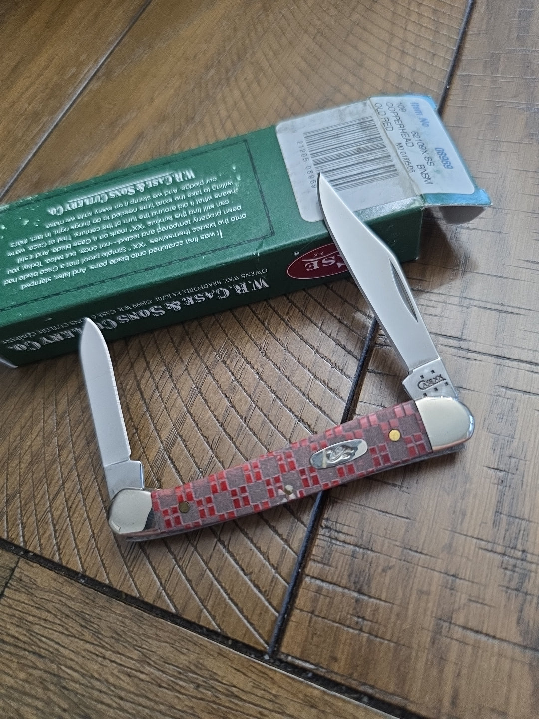 2005 Case XX Mini Copperhead 62109x Red Chexx Collection Red Bone 8969