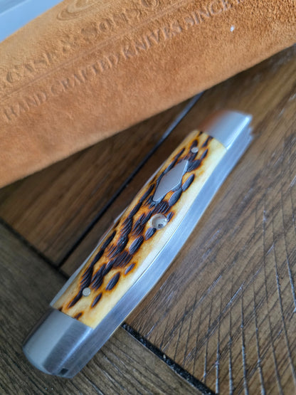 2015 Case XX Tony Bose Cattle Knife Chestnut Bone 07223 154CM