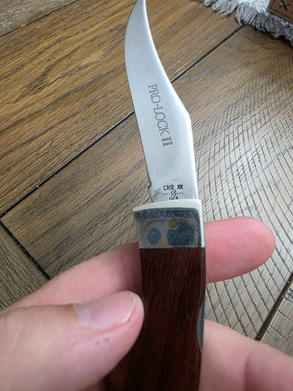 1983 Case XX PRO-LOCK II Rosewood Handle New Grind Blade 7 Dot