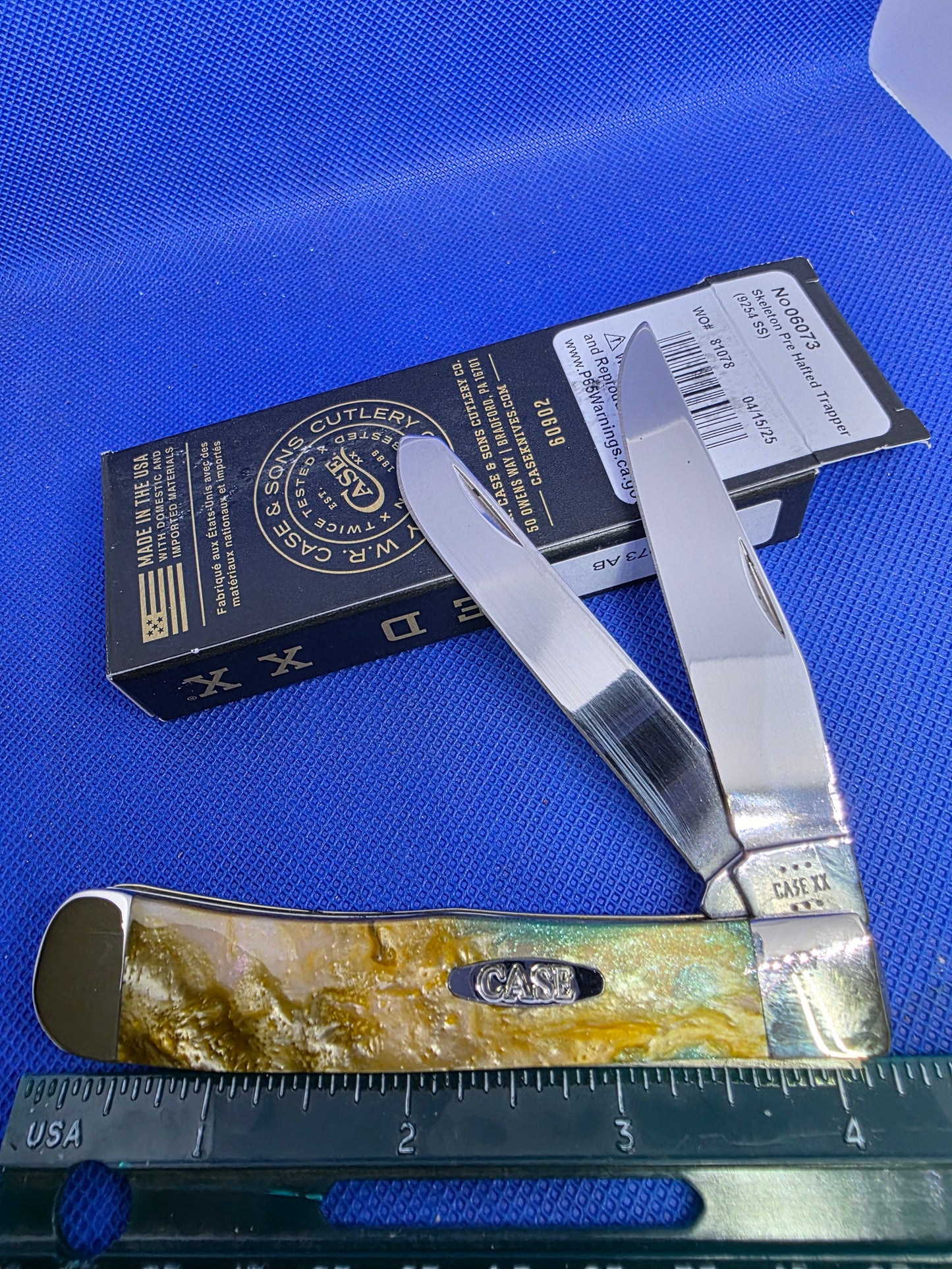 Case XX Corelon Trapper with Abalone Handles - 6073-AB