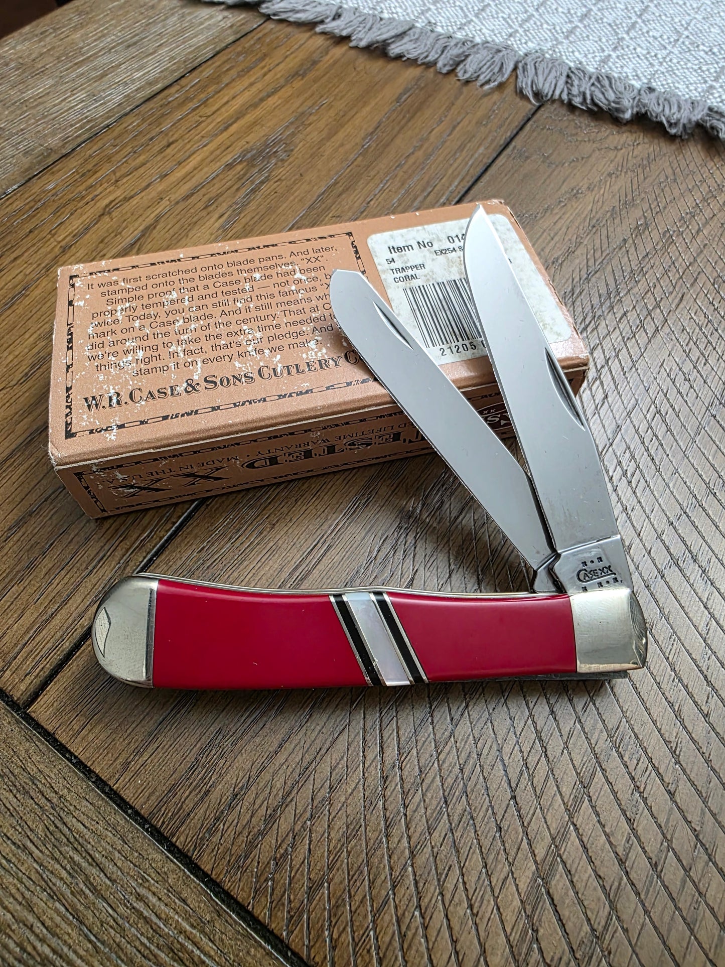 2003 Case XX Coral Stone Trapper - EX254 Case Exotic Series 01458