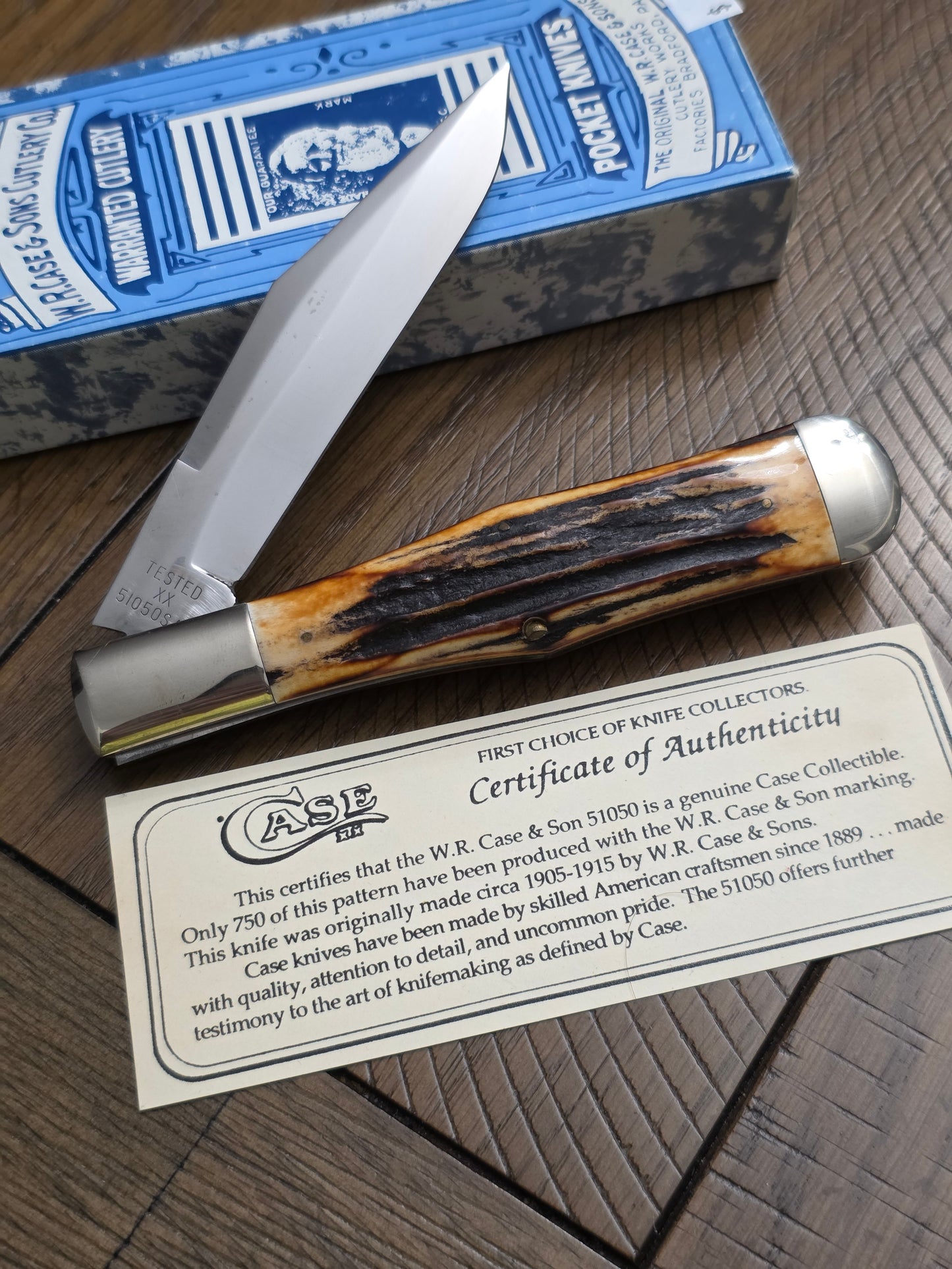 1991 Case XX Classic 51050 Large Coke Bottle with Stag Handle 1 of 750