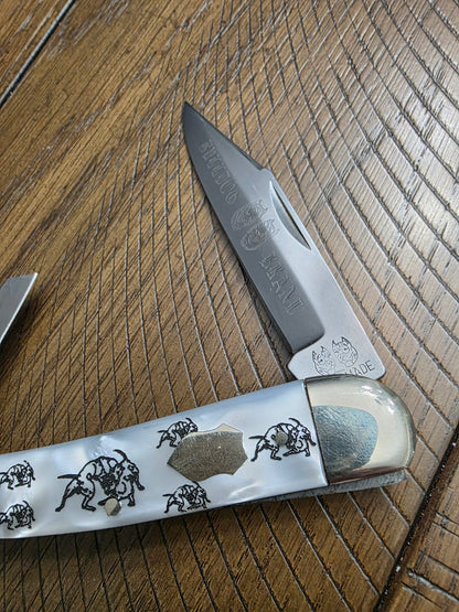 Bulldog Brand Faux Pearl Big Whittler Solingen Made