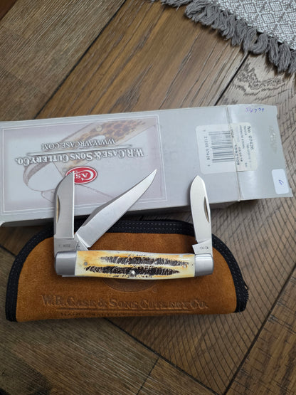 2018 Case XX Tony Bose Premium Stockman Bone Stag 154CM - 07426