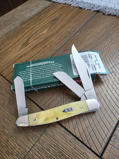 2003 Case XX 6347 Smooth Antique Bone Stockman Pocket Knife SFO