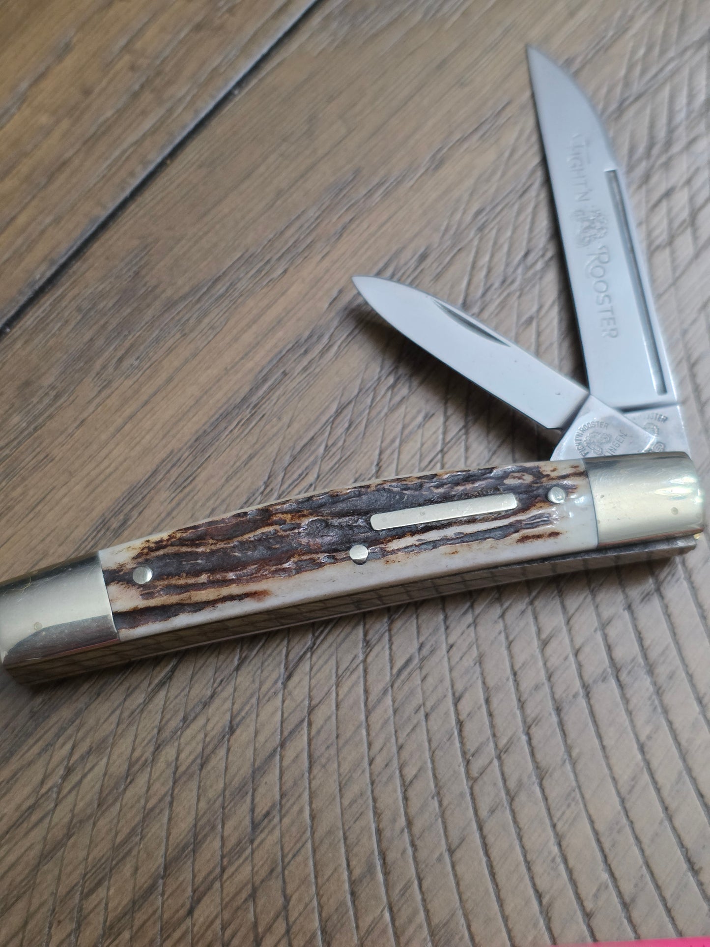 Fight N' Rooster - 2 Blade Congress with Stag Handles - Frank's Celebrated