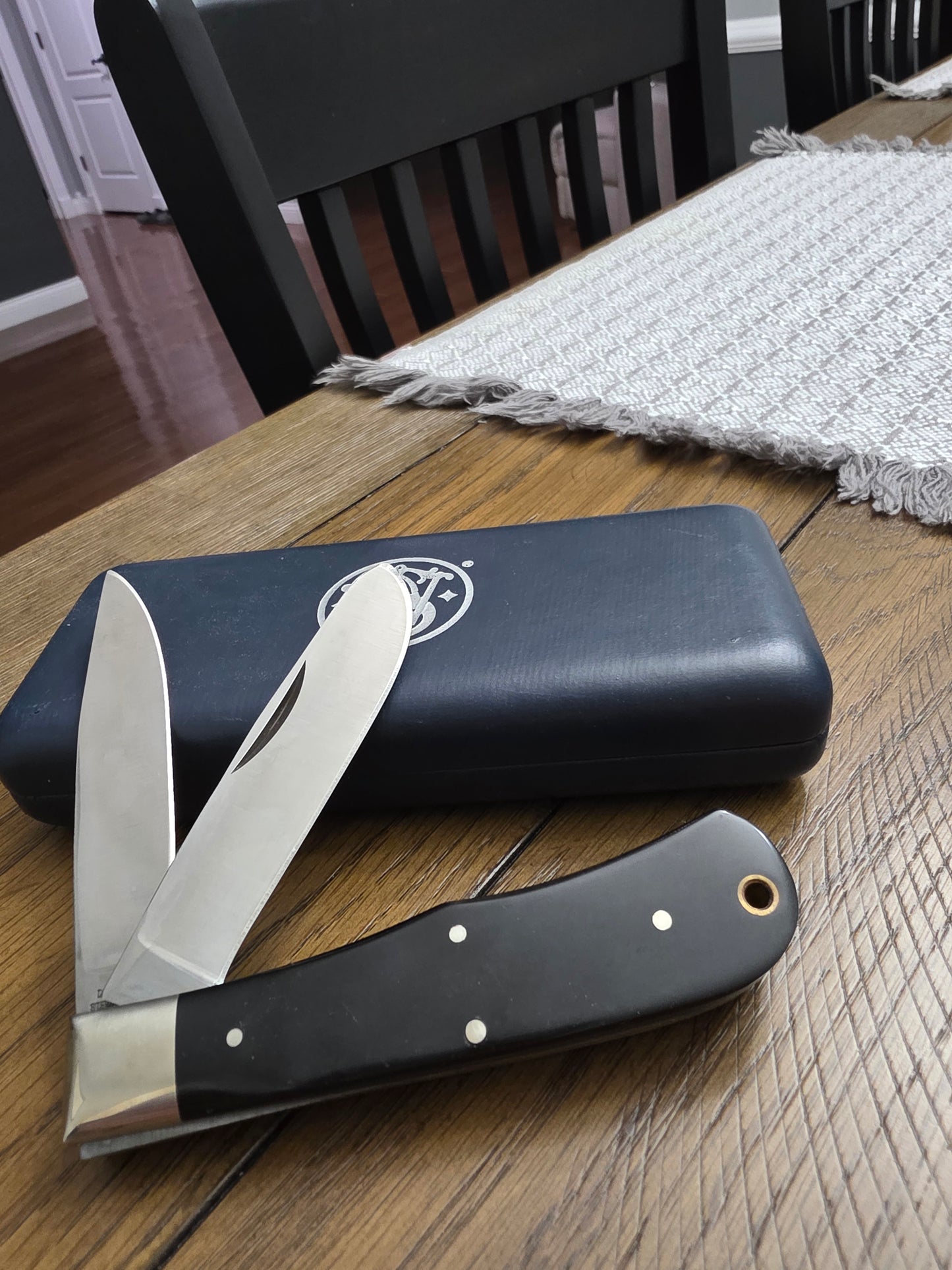 1995 Smith & Wesson USA 40th Anniversary .44 Magnum Trapper Buffalo Horn Handles