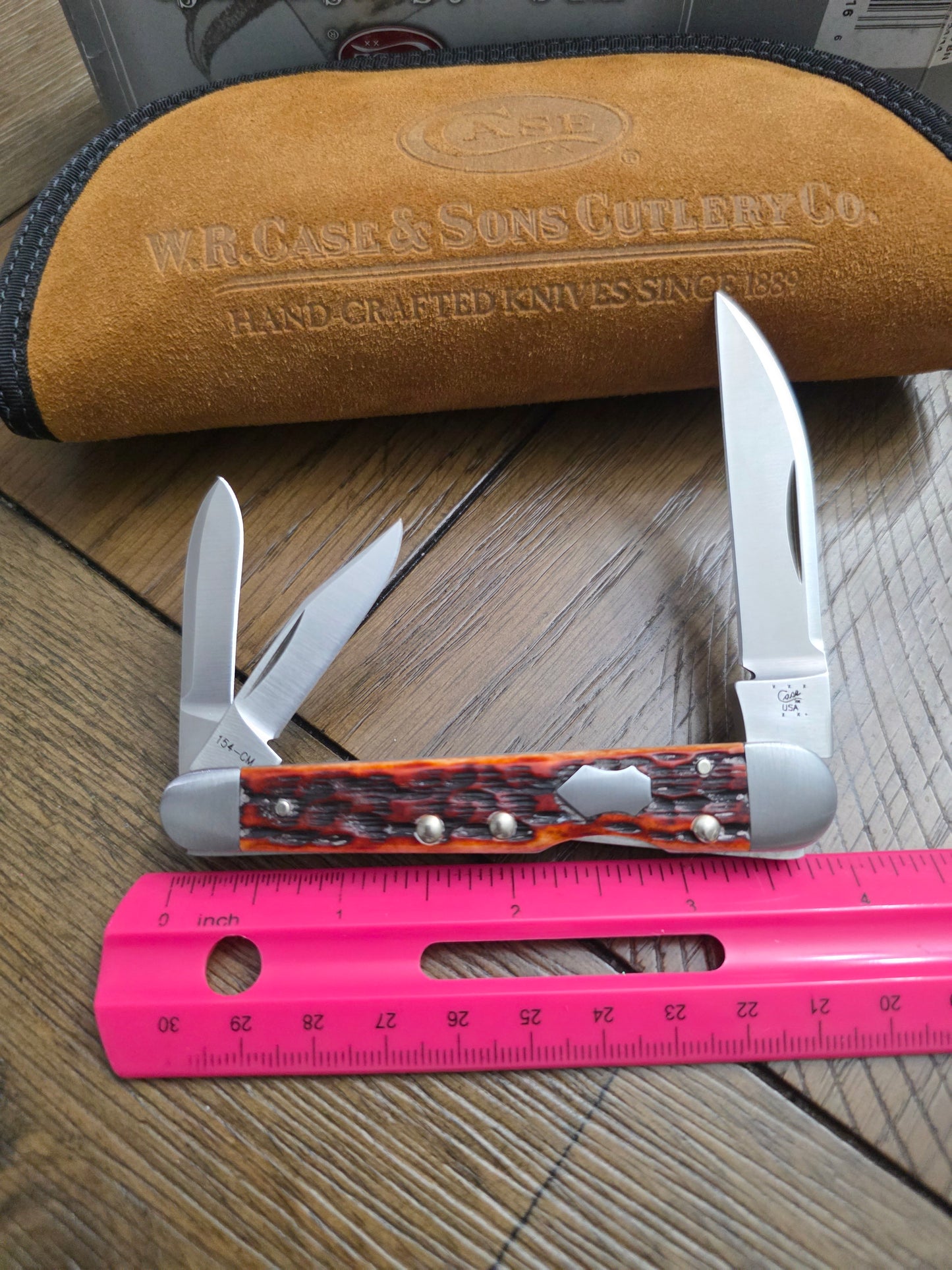 2014 Case XX Tony Bose Lockback Whittler Chestnut Bone 154CM - 07216