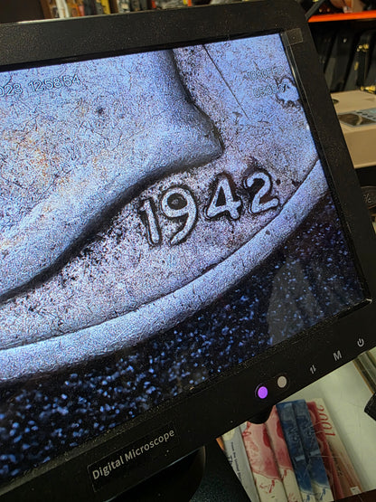 1942 D Mercury Dime Double Die in Good Condition