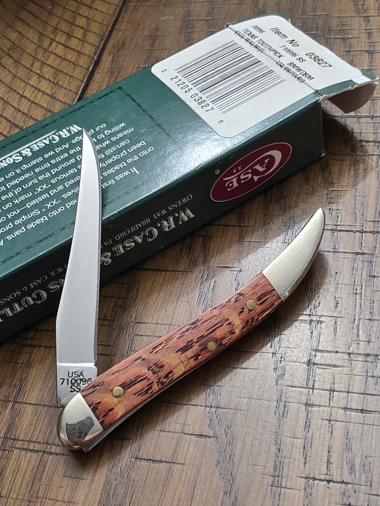 2002 Case XX English Walnut Tiny Toothpick 03872