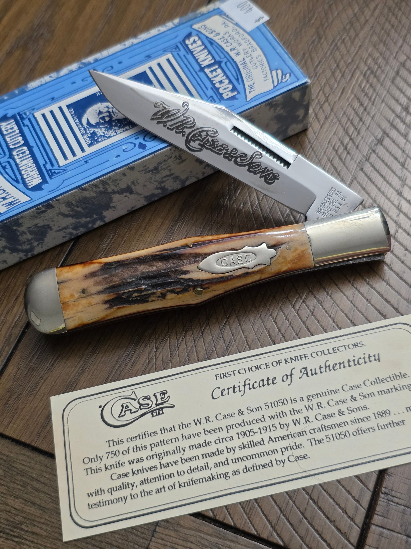 1991 Case XX Classic 51050 Large Coke Bottle with Stag Handle 1 of 750