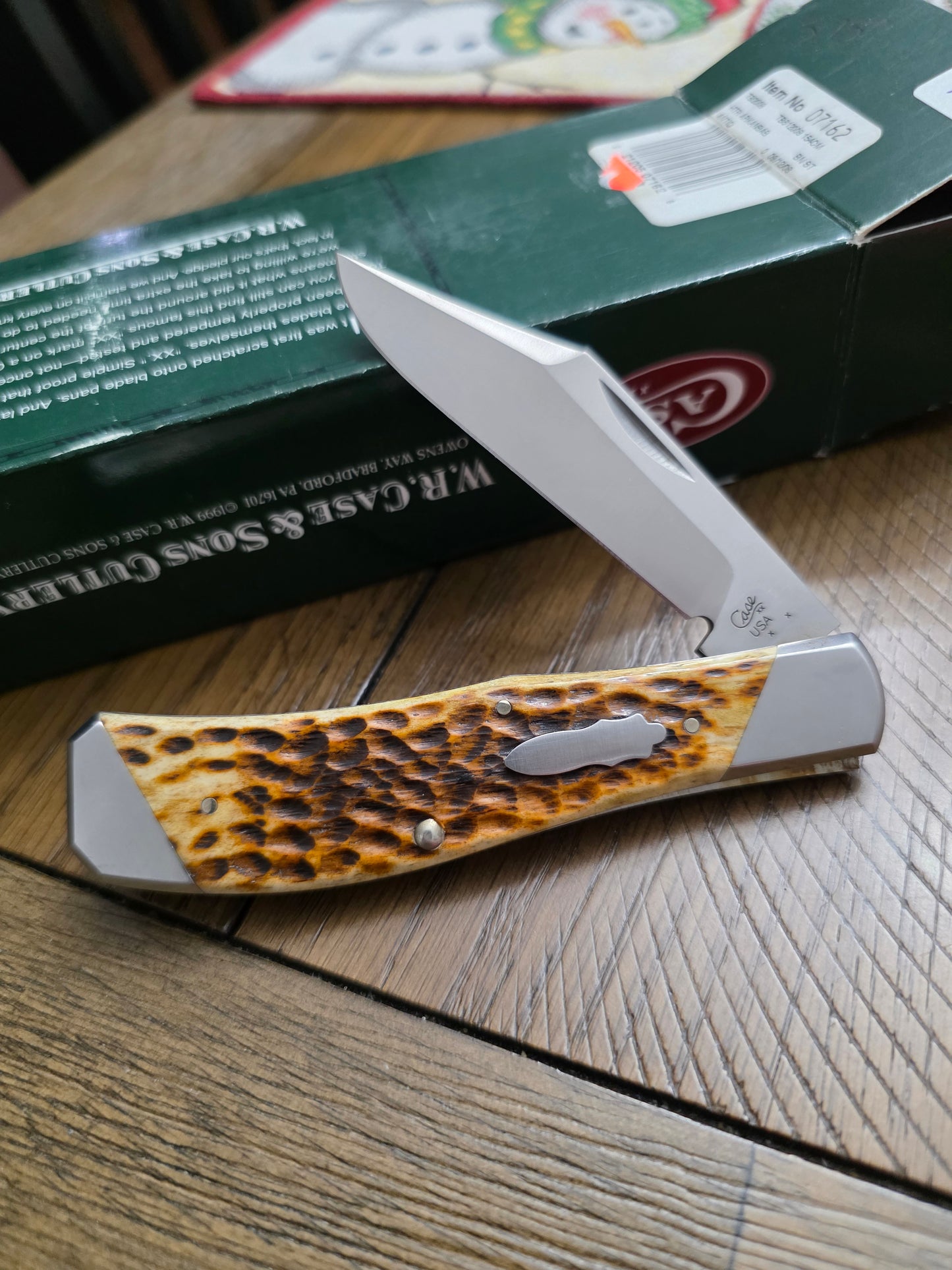 2008 Case XX Tony Bose Hunter Arkansas Antique Jig Bone 07162