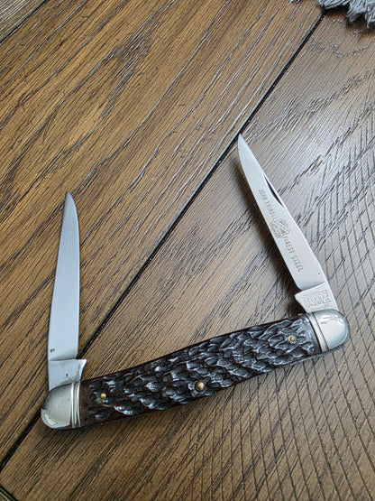 John Primble Belknap Bone Handle Muskrat with Etch - Unused