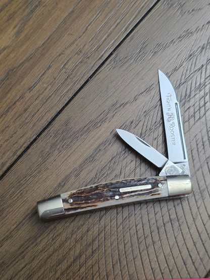 Fight N' Rooster - 2 Blade Congress with Stag Handles - Frank's Celebrated