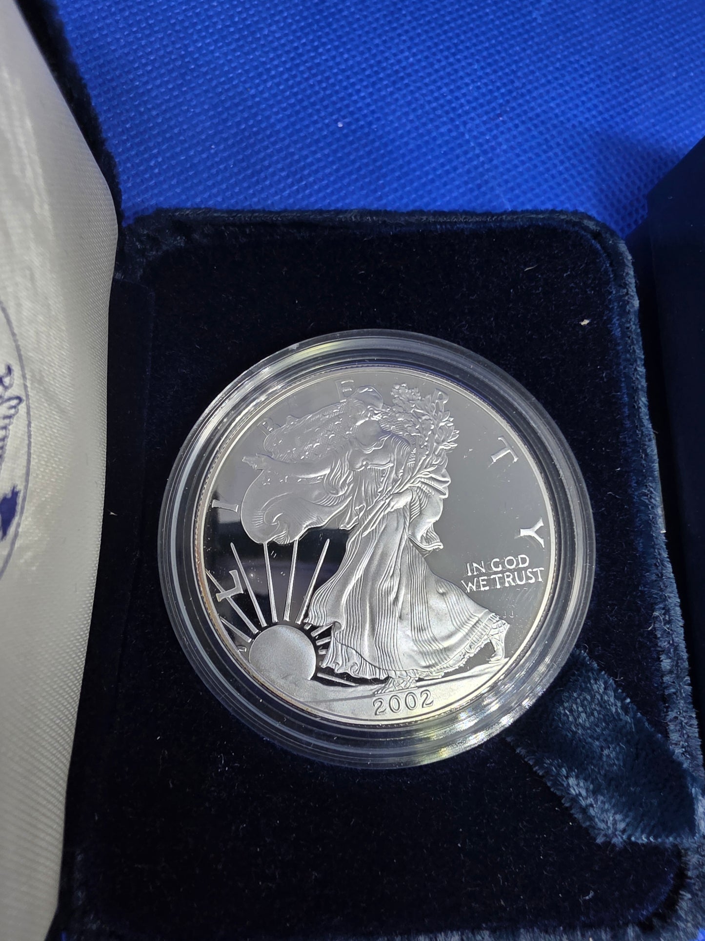 2002 SAE Proof Silver American Eagle $1 New in Box
