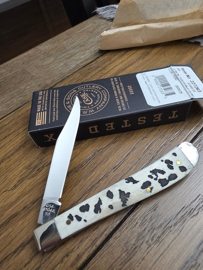 2025 Case XX Cow Print Slim Line Trapper 227263 Exclusive