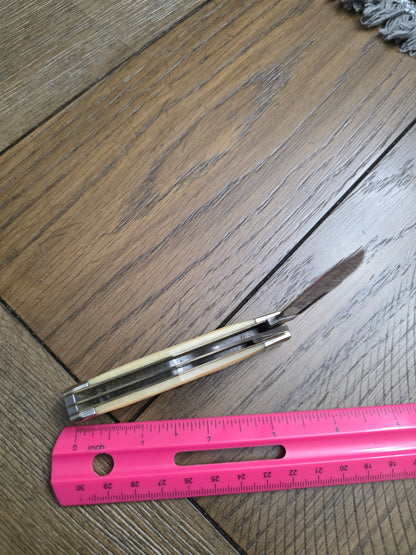 Cripple Creek Swell Center Jack Bone Handle 1 of 25 AECA Knife 1992