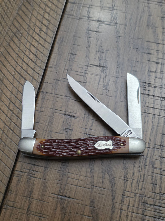 Schrade USA 825 Jig Delein Stockman Stainless No Box