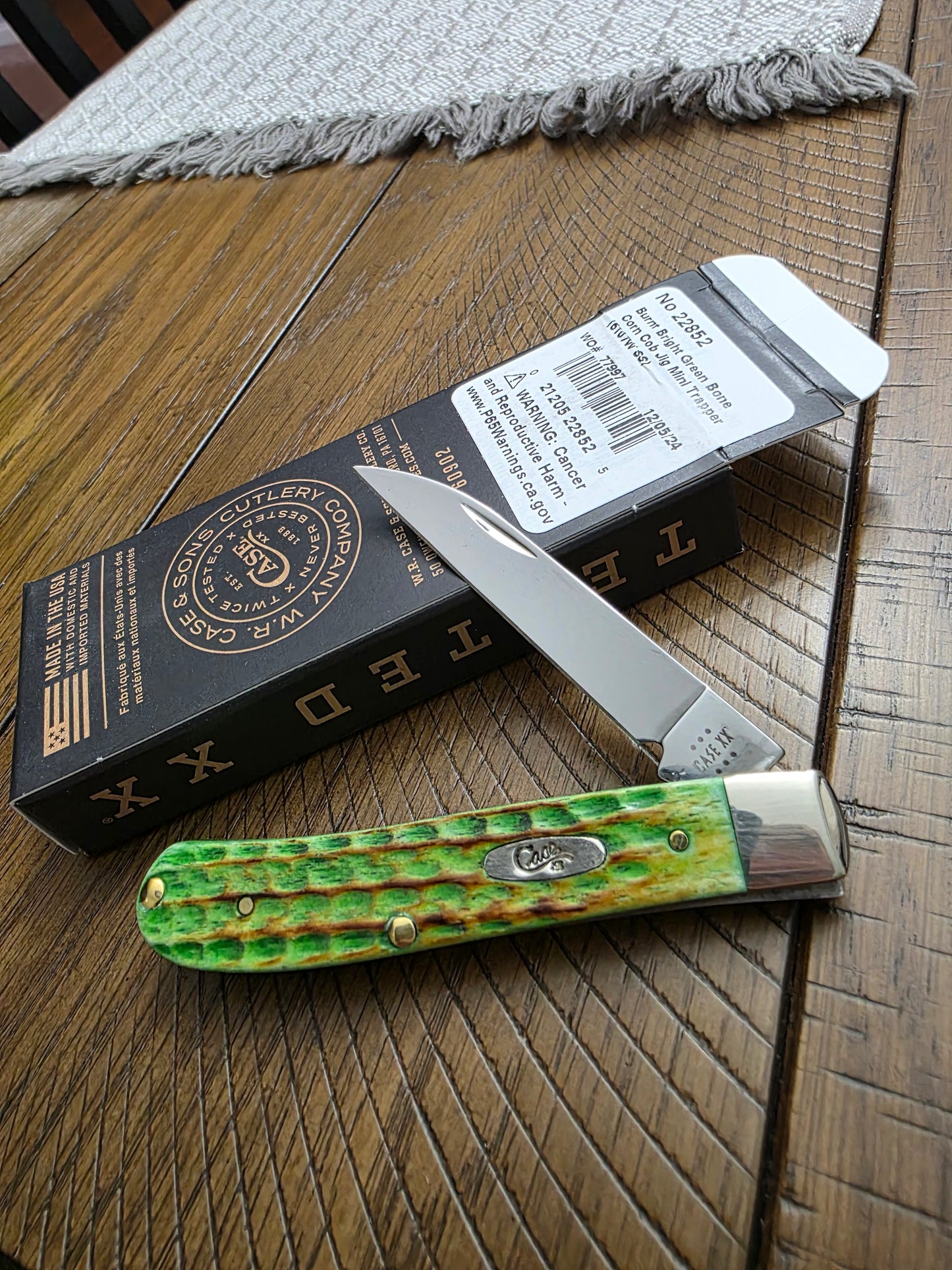 2024 Case XX Lizard Skin Mini Trapper Single Blade 6107w 22852