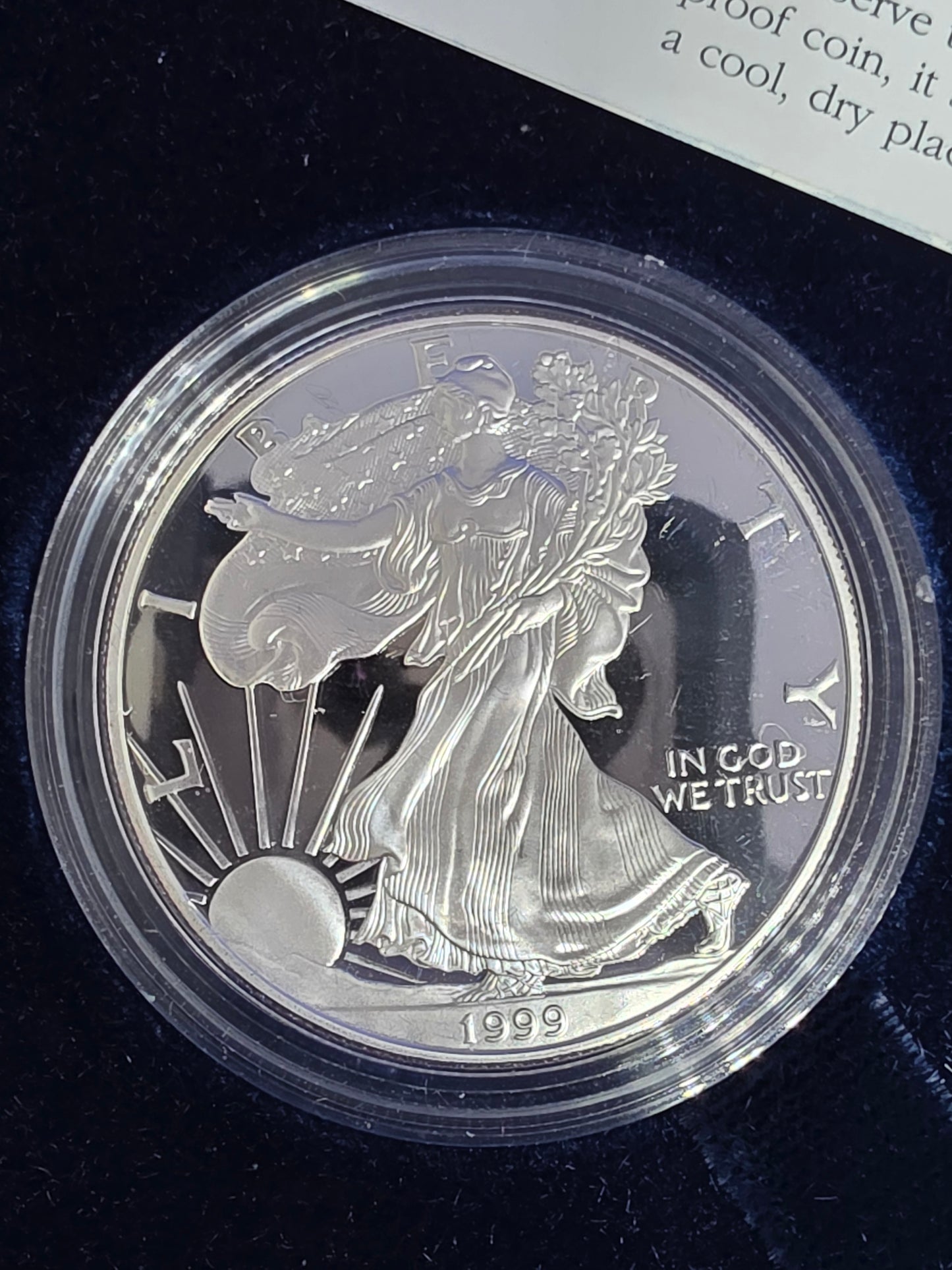 1999 SAE Proof Silver American Eagle $1 New in Box