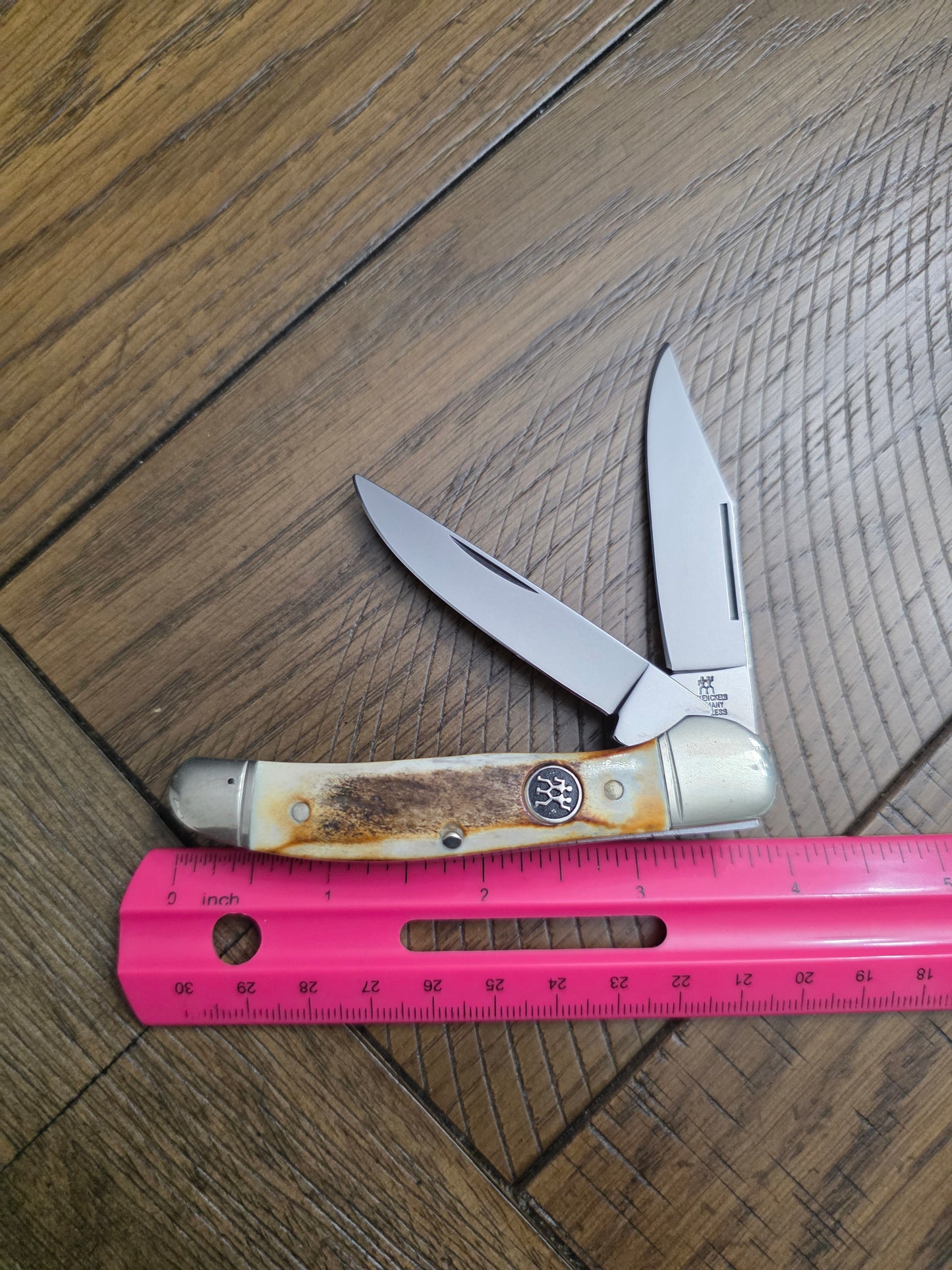 J.A. Henckels Stag Handle Copperhead German Made Unused Condition