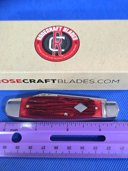 RoseCraft Barren Fork Jack Red Jigged Bone