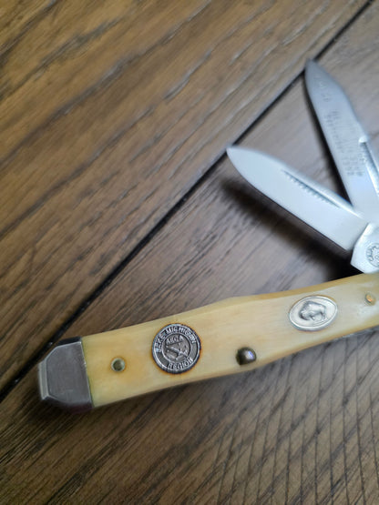 Cripple Creek Swell Center Jack Bone Handle 1 of 25 AECA Knife 1992