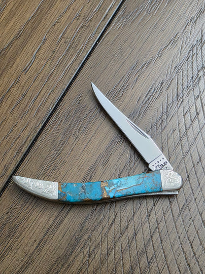 2010 Case XX Tiny Toothpick Gold Quartz Vein? Exotic Series SN 005