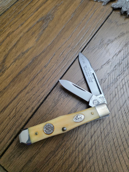 Cripple Creek Swell Center Jack Bone Handle 1 of 25 AECA Knife 1992