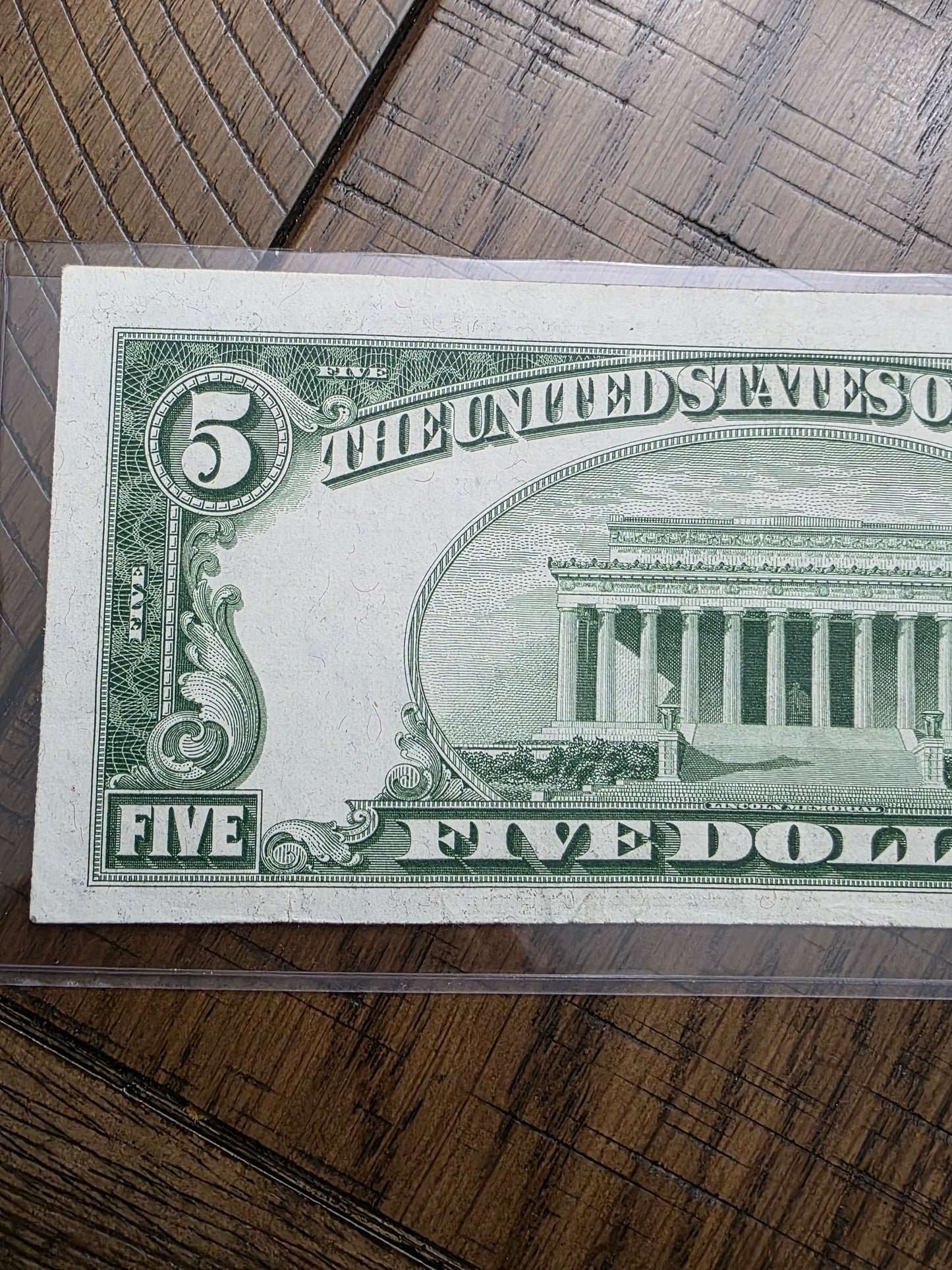 1928 F $5 Dollar Red Seal United States Note Uncirculated Condition