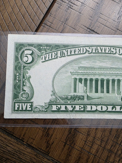 1928 F $5 Dollar Red Seal United States Note Uncirculated Condition